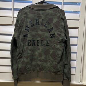 American Eagle Outfitters Men's Camo Bomber Jacket